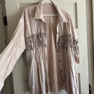 Chic Fringe Women's Button Down Shirt